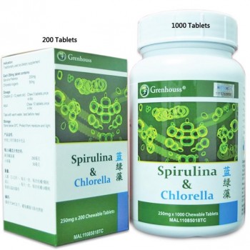 Spirulina & Chlorella - 200 Tabs